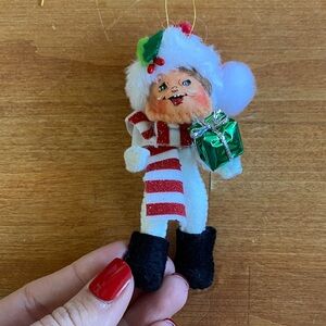 Annalee 2011 Shimmermint Gift Kid Christmas Ornament
